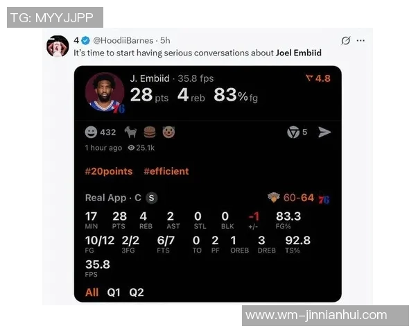 养了个瓷娃娃？费城组织恩比德打一场歇两天 大帝速度弹跳显着下滑